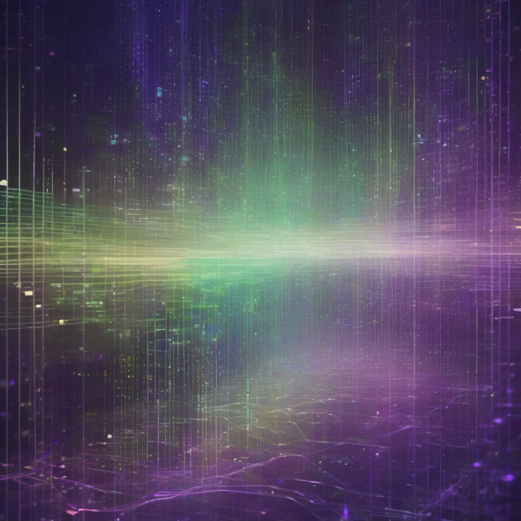 An abstract, sophisticated visual representation of hidden digital influences. Shimmering, translucent layers of code and data subtly shift and guide human choices, depicted as faint glowing paths. The overall mood is mysterious yet compelling, with deep purples, blues, and electric greens hinting at unseen intelligence at work.