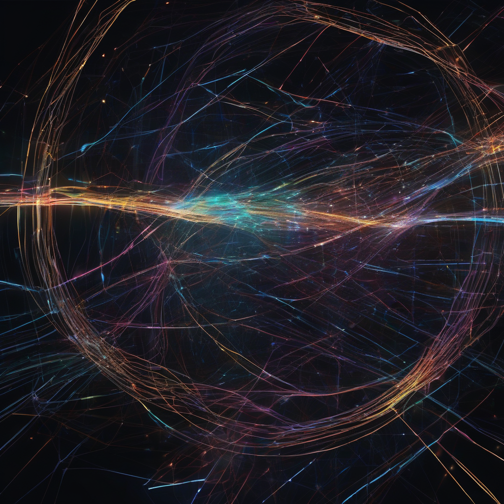 A dynamic, abstract visualization of interconnected market forces, represented by luminous neural pathways and swirling data streams against a dark, energetic backdrop. Emphasize speed, prediction, and strategic control with glowing lines and geometric forms, hinting at a hidden intelligence at play.